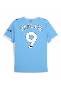 Fotbalové Dres Manchester City Erling Haaland #9 Domácí Oblečení 2025-26 Krátký Rukáv